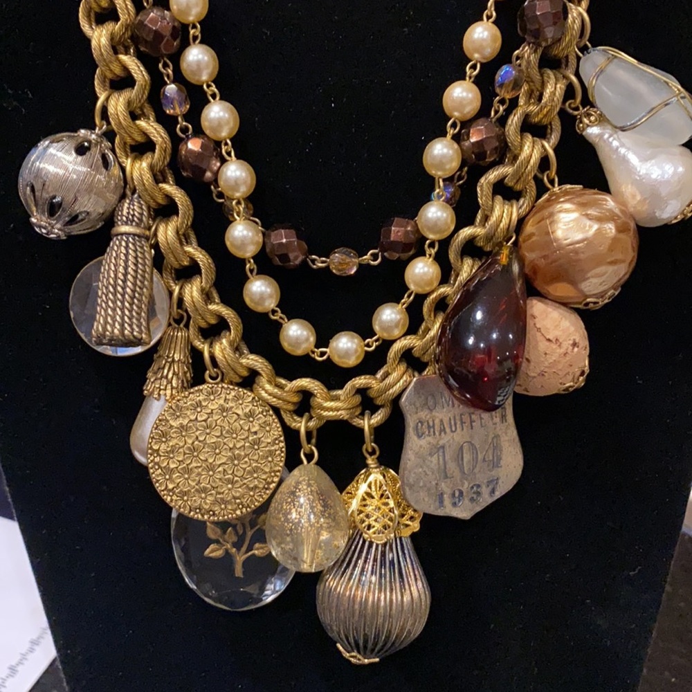 Necklace  John wind “Vintage” multi layer charm necklace - Picture 2 of 5